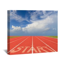 Start On Running Track Wall Art 58695755