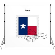 State Of Texas Flag Postage Stamp. Backdrops 63022573