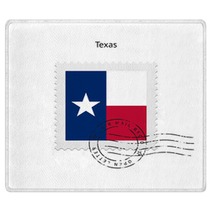State Of Texas Flag Postage Stamp. Rugs 63022573