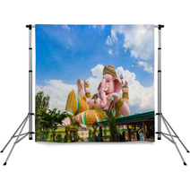 Statue Of Ganesha In Thailand Temple Backdrops 68432010
