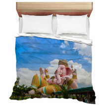 Statue Of Ganesha In Thailand Temple Bedding 68432010