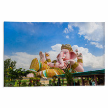 Statue Of Ganesha In Thailand Temple Rugs 68432010