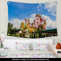 Statue Of Ganesha In Thailand Temple Wall Art 68432010