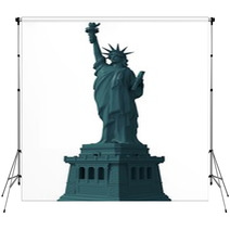 Statue Of Liberty Isolated 3D Backdrops 68198808