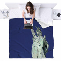 Statue Of Liberty, New York City, USA Blankets 66505716