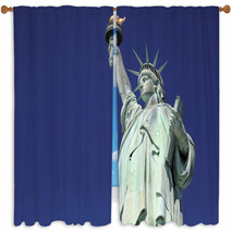 Statue Of Liberty, New York City, USA Window Curtains 66505716