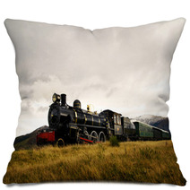 Steam Train In A Open Countryside Pillows 64426003