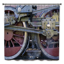 Steam Train Wheels Detail Bath Decor 57222205
