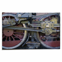 Steam Train Wheels Detail Rugs 57222205