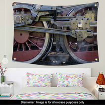 Steam Train Wheels Detail Wall Art 57222205