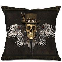 Steampunk Skull Pillows 56124783