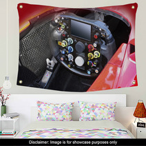 Steering Wheel In F1 Race Car Wall Art 41212194