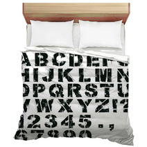 Stencil Letters And Numbers Bedding 61063051