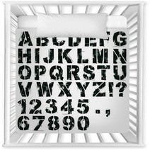 Stencil Letters And Numbers Nursery Decor 61063051