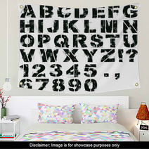 Stencil Letters And Numbers Wall Art 61063051