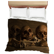 Still Life With Skulls And Bones Art And Dark Concept Bedding 98860142