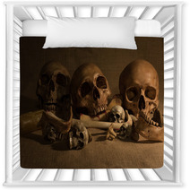 Still Life With Skulls And Bones Art And Dark Concept Nursery Decor 98860142