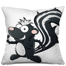 Stinktier Cartoon Lustig Pillows 25983400