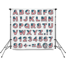 Stitched Usa Alphabet Backdrops 50104152