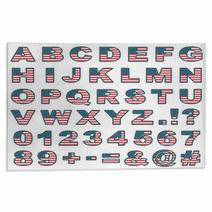 Stitched Usa Alphabet Rugs 50104152