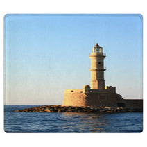 Stone Ancient Lighthouse Closeup, Chania Crete Rugs 66613742