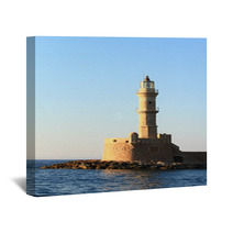 Stone Ancient Lighthouse Closeup, Chania Crete Wall Art 66613742