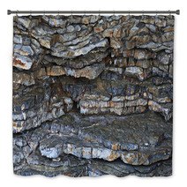 Stone Texture Rock Band Layers Bath Decor 72321116