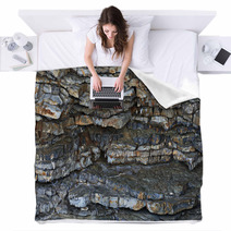 Stone Texture Rock Band Layers Blankets 72321116
