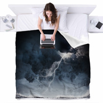 Storm At Night Blankets 60153406