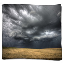 Storm Clouds Saskatchewan Blankets 46583505