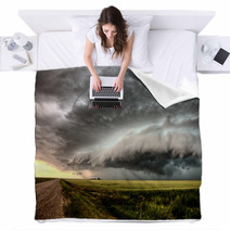 Storm Clouds Saskatchewan Blankets 46584732