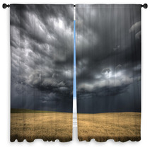 Storm Clouds Saskatchewan Window Curtains 46583505