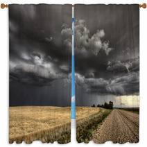 Storm Clouds Saskatchewan Window Curtains 46583552