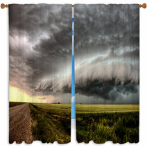 Storm Clouds Saskatchewan Window Curtains 46584732