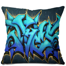 Street Graffiti Spraypaint Pillows 7970211