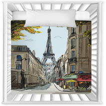 Street In Paris - Illustration Nursery Decor 46056671