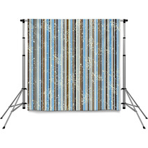 Striped Shabby Pattern, Brown And Blue Backdrops 45134433