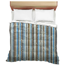 Striped Shabby Pattern, Brown And Blue Bedding 45134433