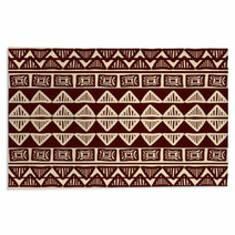 Striped Tribal Ornamental Pattern Rugs 70839587