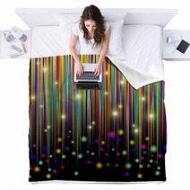 Strisce Colori E Luci-Bright Colors And Glitter Stripes-Vector Blankets 42660192