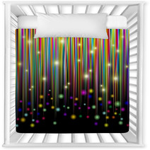 Strisce Colori E Luci-Bright Colors And Glitter Stripes-Vector Nursery Decor 42660192