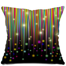 Strisce Colori E Luci-Bright Colors And Glitter Stripes-Vector Pillows 42660192