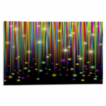 Strisce Colori E Luci-Bright Colors And Glitter Stripes-Vector Rugs 42660192