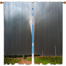 Strong Tornado In Kansas Window Curtains 42296119