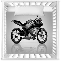 Studio Shot Of Black Motorcycle Nursery Decor 66895617
