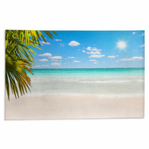 Stunning Caribbean Beach With Transparent Waters Rugs 57963866