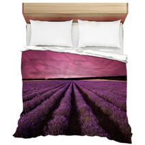 Stunning Lavender Field Landscape At Sunset Bedding 61156891