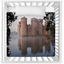 Stunning Moat And Castle In Autumn Fall Sunrise With Mist Over M Nursery Decor 48049725