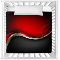Stylish Abstract Red Background Vector Nursery Decor 75048626