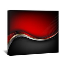Stylish Abstract Red Background Vector Wall Art 75048626